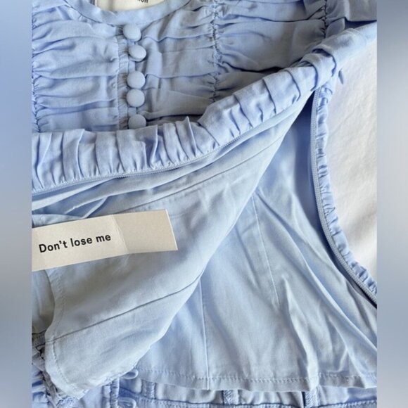 NWT Reformation Archer Top Ice Water Light Blue | US 0 UK 4 - Picture 11 of 13